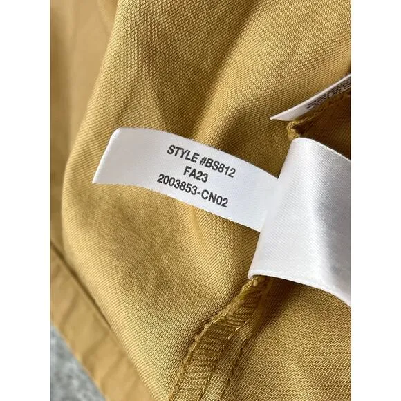 J Crew Pleated A Line Chino Dress 10 Smocked Preppy Minimalist Neutral