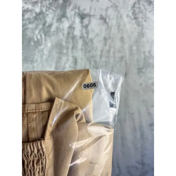 J Crew Pleated A Line Chino Dress 10 Smocked Preppy Minimalist Neutral