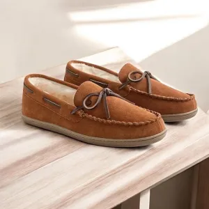 J. Crew Sherpa-lined suede slippers Size 10-M