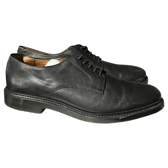 J CREW Shoes Mens 13 Black Ludlow Derbys Leather Lace Up AH880