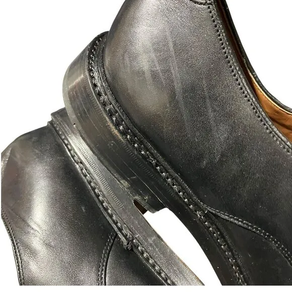 J CREW Shoes Mens 13 Black Ludlow Derbys Leather Lace Up AH880
