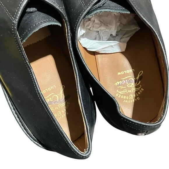 J CREW Shoes Mens 13 Black Ludlow Derbys Leather Lace Up AH880