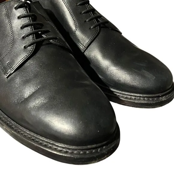J CREW Shoes Mens 13 Black Ludlow Derbys Leather Lace Up AH880