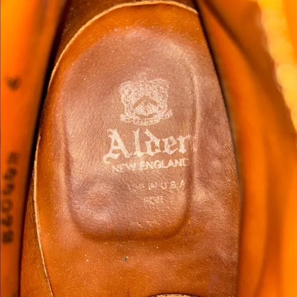 J Crew/Alder Brown Leather Wing-Tip Ankle Boots