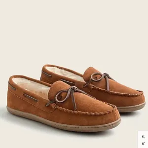 J. Crew Classic suede moccasin slippers*