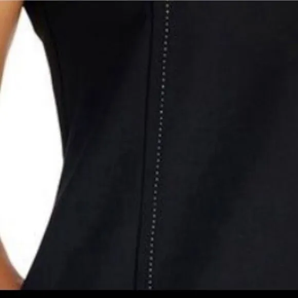 J. McLaughlin Black Sleeveless Shift Dress Sz XSMALL Career Minimalist Capsule