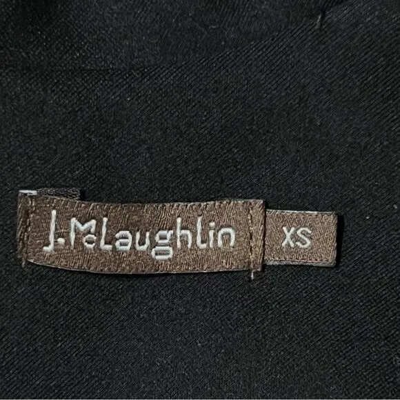 J. McLaughlin Black Sleeveless Shift Dress Sz XSMALL Career Minimalist Capsule