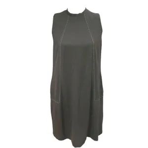 J. McLaughlin Black Sleeveless Shift Dress Sz XSMALL Career Minimalist Capsule