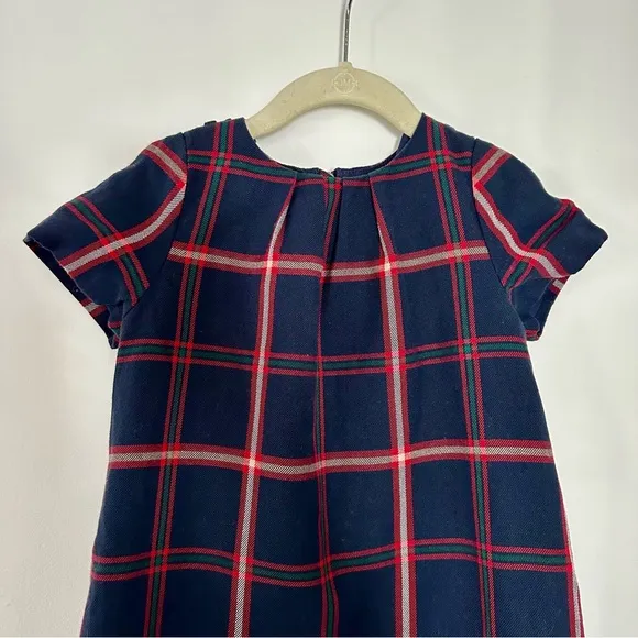 Jacadi Plaid Lined Dress