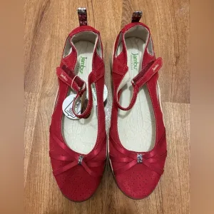 Jambu Originals Red Mary Jane Shoes 11W