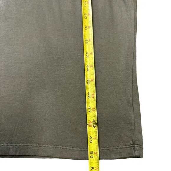 James Perse Maxi Dress Sleeveless Cotton Green Sz 2/Medium Minimalist NWT /NEW