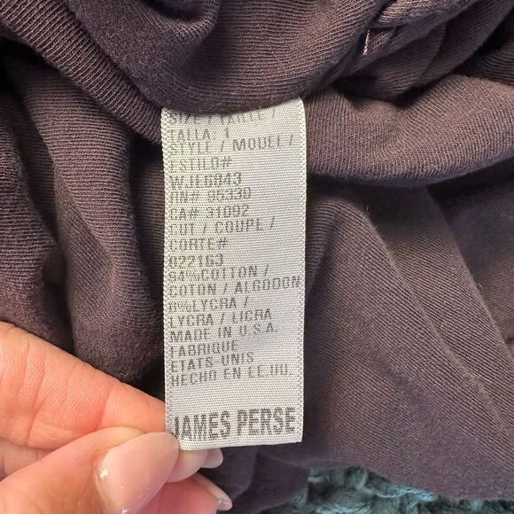 James Perse Standard Skinny Dress Brown Fitted Minimalist - Size 1 / Small