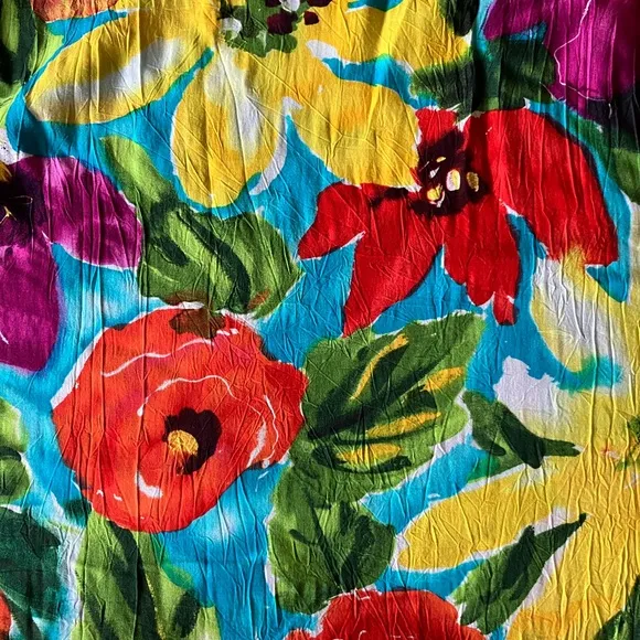 Jams World Hattie Hawaiian sun dress cover up vacation beach minimalist chic M