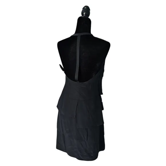 Jay Godfrey 100% Silk luxury black dress size 2