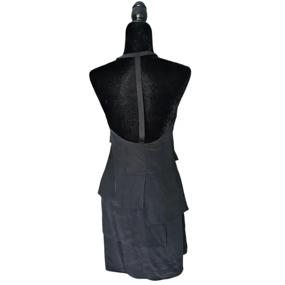 Jay Godfrey 100% Silk luxury black dress size 2
