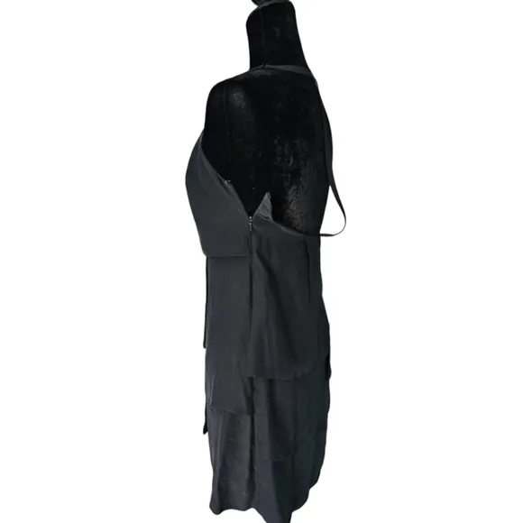 Jay Godfrey 100% Silk luxury black dress size 2