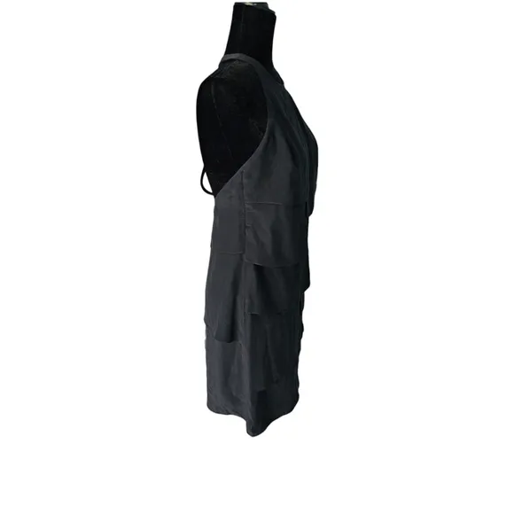 Jay Godfrey 100% Silk luxury black dress size 2