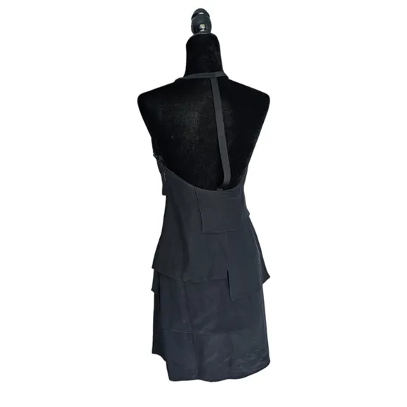 Jay Godfrey 100% Silk luxury black dress size 2