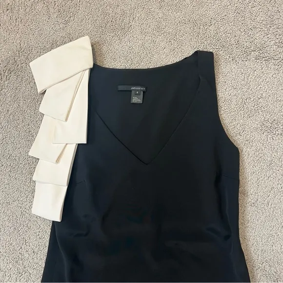 JAYGODFREY Black Silk Formal Prom Cocktail Dress. Size 4.