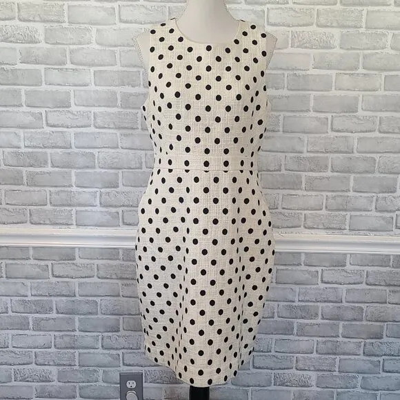 J.Crew Sleeveless Tweed Sheath Dress Resort Quiet Luxury Old Money NEW 12 $178