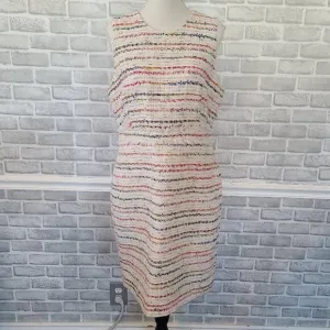 J.Crew Sleeveless Tweed Sheath Dress Resort Quiet Luxury Old MoneyNEW Womens 14