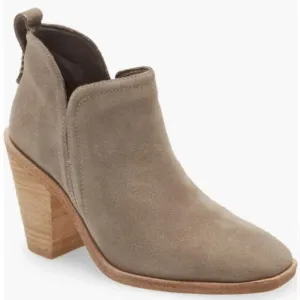 JEFFREY CAMPBELL ROSEE SUEDE BOOTIES TAUPE WOMENS SIZE 10 NWOB