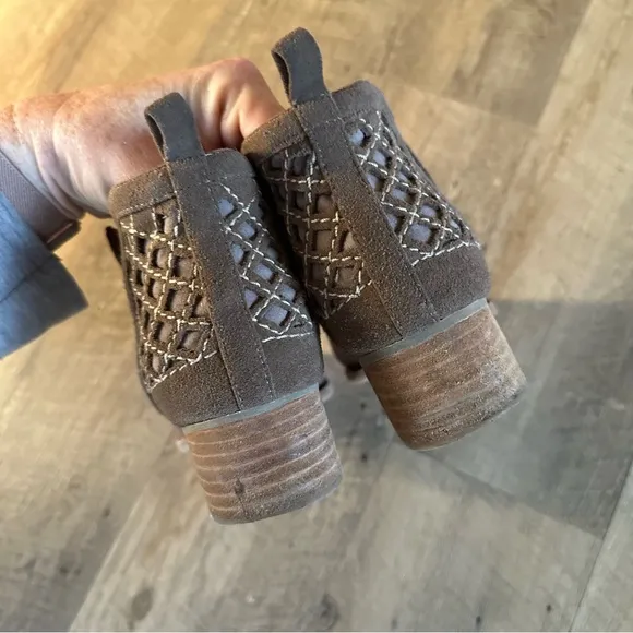 Jeffrey Campbell Taggart Tan Suede Ankle Boots