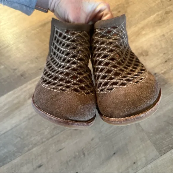Jeffrey Campbell Taggart Tan Suede Ankle Boots