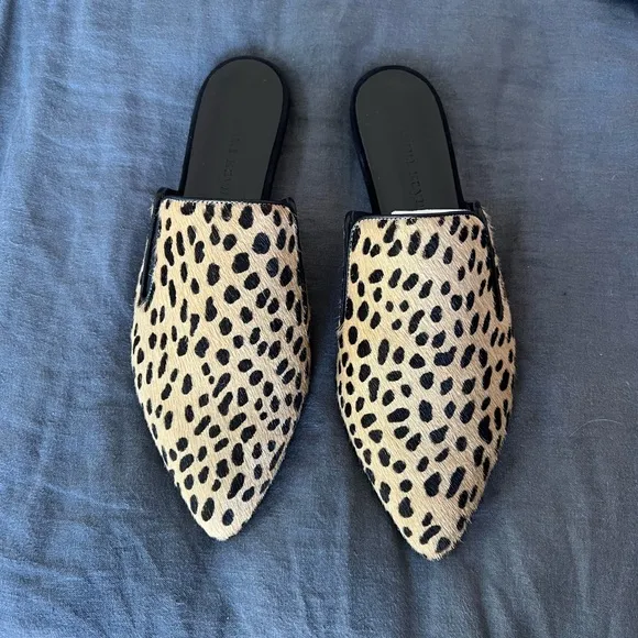 Jenni Kayne Leopard Print Women's Slides sz 39