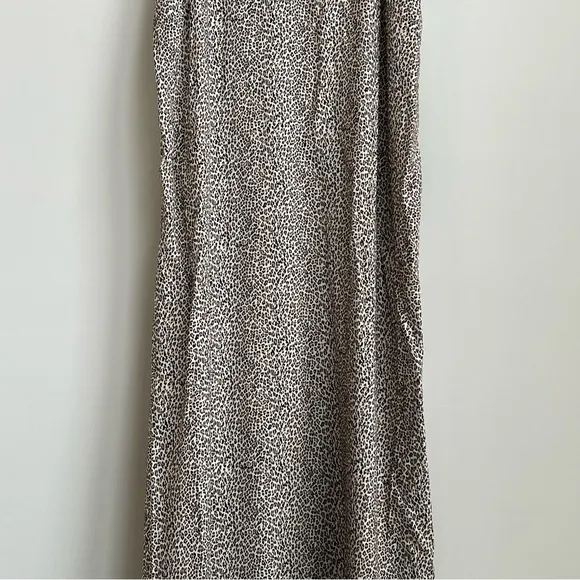 JENNI KAYNE  Leopard Slip Dress Size XXL Quiet Luxury Animal Print V-neck Maxi
