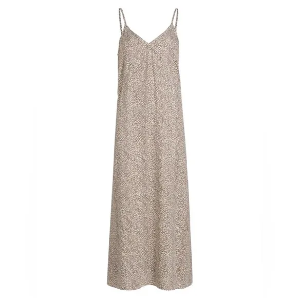 JENNI KAYNE  Leopard Slip Dress Size XXL Quiet Luxury Animal Print V-neck Maxi