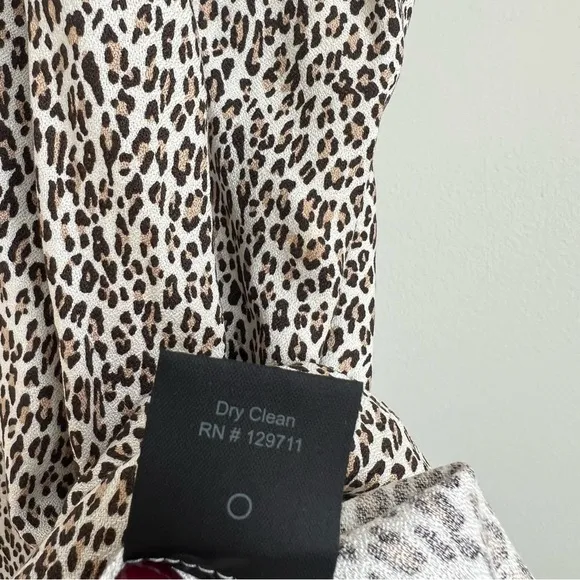 JENNI KAYNE  Leopard Slip Dress Size XXL Quiet Luxury Animal Print V-neck Maxi