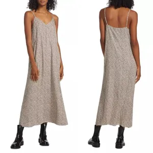 JENNI KAYNE  Leopard Slip Dress Size XXL Quiet Luxury Animal Print V-neck Maxi