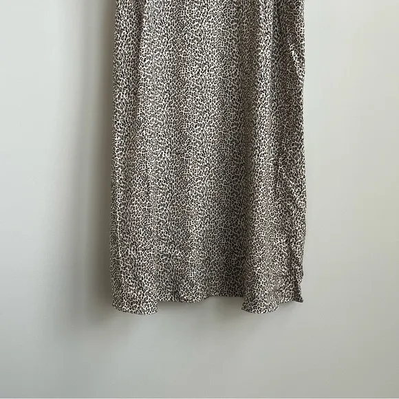 JENNI KAYNE  Leopard Slip Dress Size XXL Quiet Luxury Animal Print V-neck Maxi