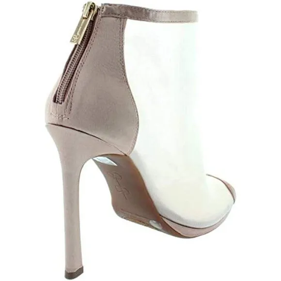 Jessica Simpson Women's PEDELL Pump, Light Sheer-Cinder, 8 Medium US