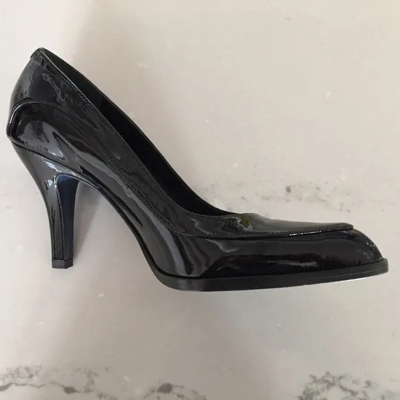 JIL SANDER: Pump, black patent leather  (Size 7)