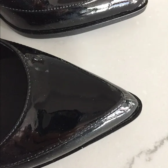 JIL SANDER: Pump, black patent leather  (Size 7)