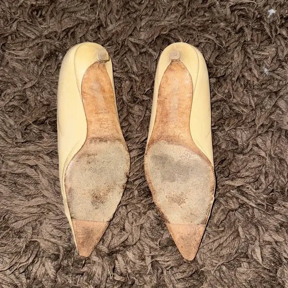 Jimmy Choo Cream Leather Women's heels