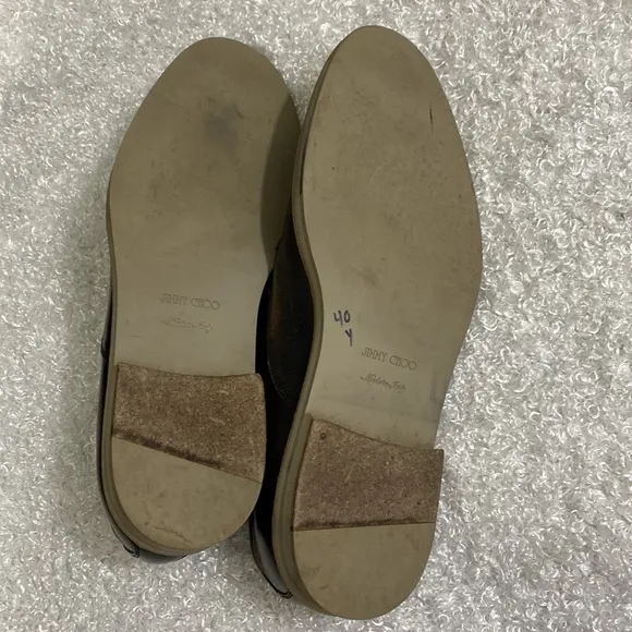 Jimmy Choo Mens Size 13 Brown Leather Shoes Authentic Dressy