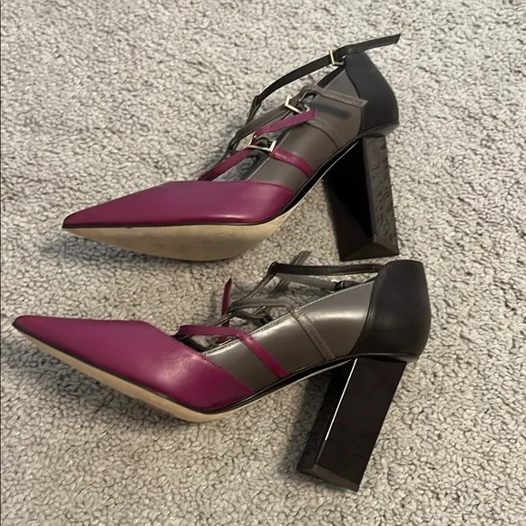 Jimmy Choo Women's Pink and Black Heels