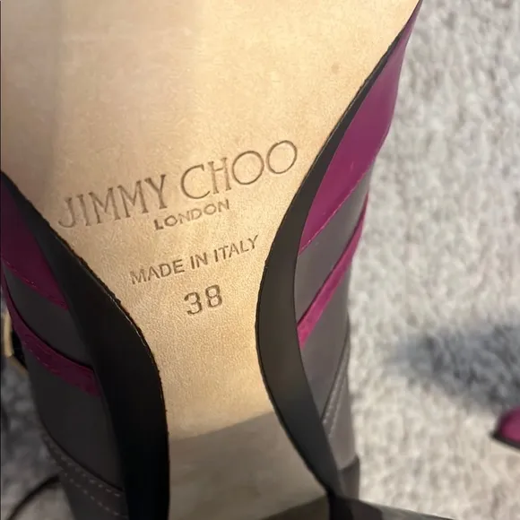 Jimmy Choo Women's Pink and Black Heels