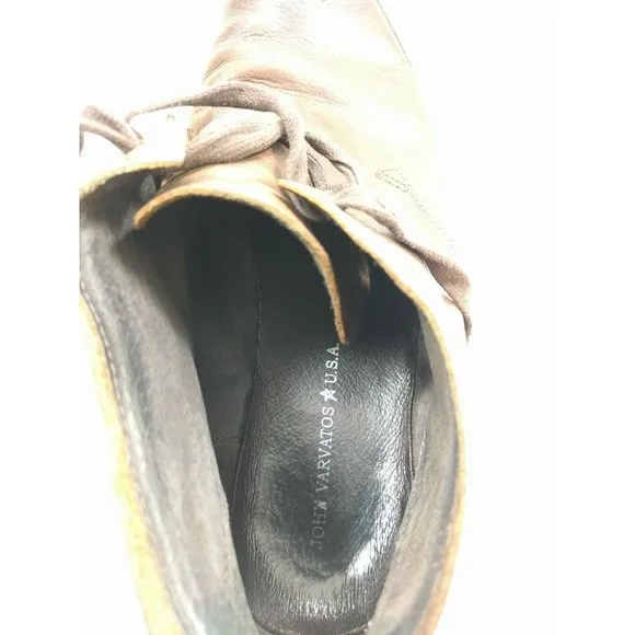 JOHN VARVATOS USA CHUKKA BROWN LEATHER LACE UP 11