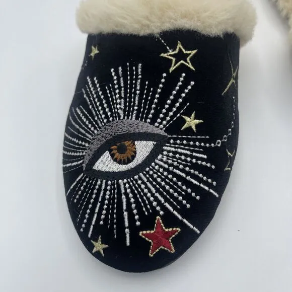 Johnny Was Celestial Slippers Sz 6 New W/O Tag