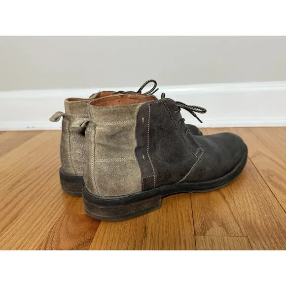 Johnston &amp; Murphy Leather and Suede Size 10.5 Chukka Boot Boho Preppy Dressy Men