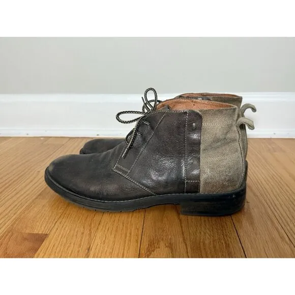 Johnston &amp; Murphy Leather and Suede Size 10.5 Chukka Boot Boho Preppy Dressy Men