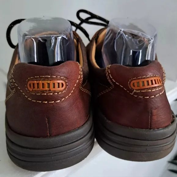 Johnston &amp; Murphy Matthews Moc Shoes Brown Leather Dressy Casual Oxford Men 11.5
