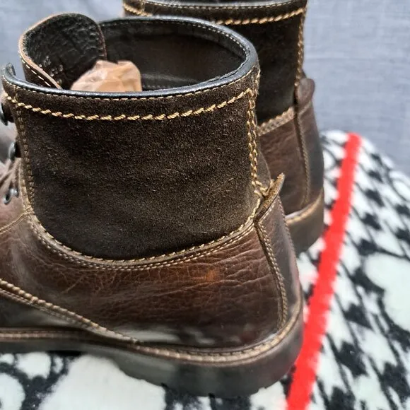 Johnston &amp; Murphy Mens Cody Mahogany Ankle Boots Size 10.5