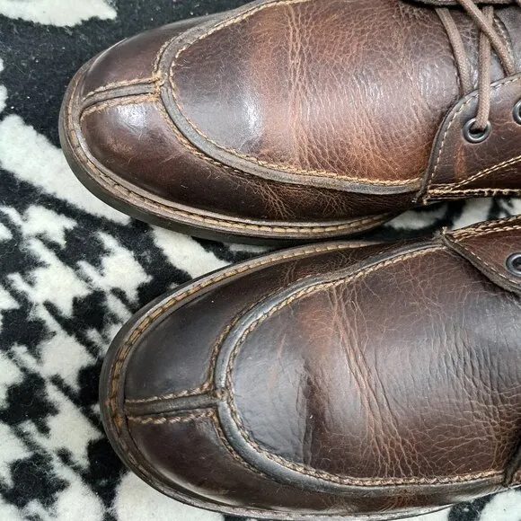 Johnston &amp; Murphy Mens Cody Mahogany Ankle Boots Size 10.5