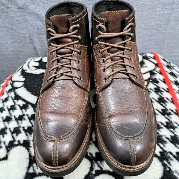 Johnston &amp; Murphy Mens Cody Mahogany Ankle Boots Size 10.5