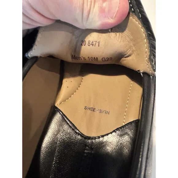 Johnston &amp; Murphy Mens Shoes S 10 Slip On Hawkins Venetian Loafers Sheepskin